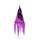 Halloween-i világító dekoráció - szellem - lila - 10 színes LED - akasztható - 2 x 2032 - 75x20 cm
