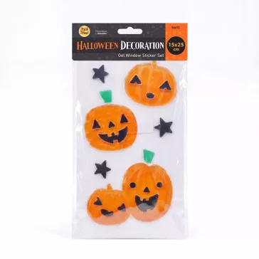 Halloween-i gél ablakmatrica szett - 15 x 25 cm - 3 féle