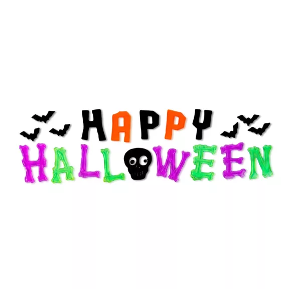 Halloween gél ablakmatrica szett - 50 x 15 cm - 2 féle