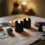 Halloween-i világító dekoráció - LED-es gyertya - fekete - 2 db / csomag