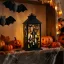 Halloween-i pislákoló lámpás - kastély - elemes - fekete - 30 x 14 cm