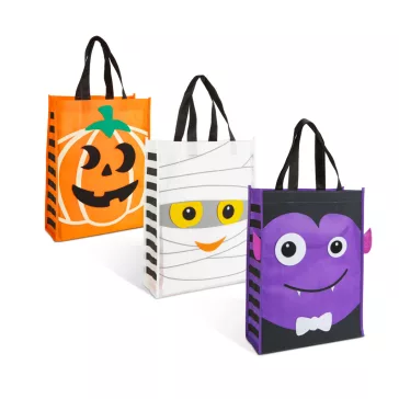   Halloween-i táska - filc díszítéssel - 40 x 30 cm - 3 féle