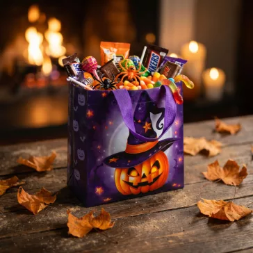 Halloween-i táska - 22,5 x 23 x 11 cm - 4 féle