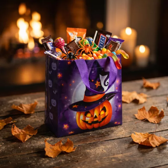 Halloween-i táska - 22,5 x 23 x 11 cm - 4 féle