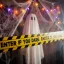 Halloween-i figyelmeztető szalag dekoráció - 3 x 6 m