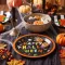 Halloween-i papírtányér - "Happy Halloween" - kerek - 23 cm - 8 db / csomag