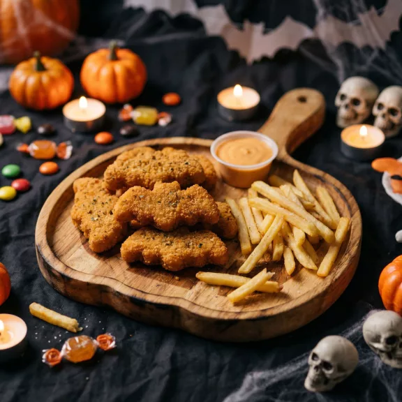 Halloween-i tálaló/kínáló tál fogantyúval – fából - tök mintás - 26,5 x 20 x 1,5 cm Halloween-i tálaló/kínáló tál fogantyúval – fából - tök mintás - 26,5 x 20 x 1,5 cm