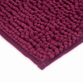   Fürdőszobai kilépőszőnyeg - hosszúszálú - bordó - 60 x 40 cm