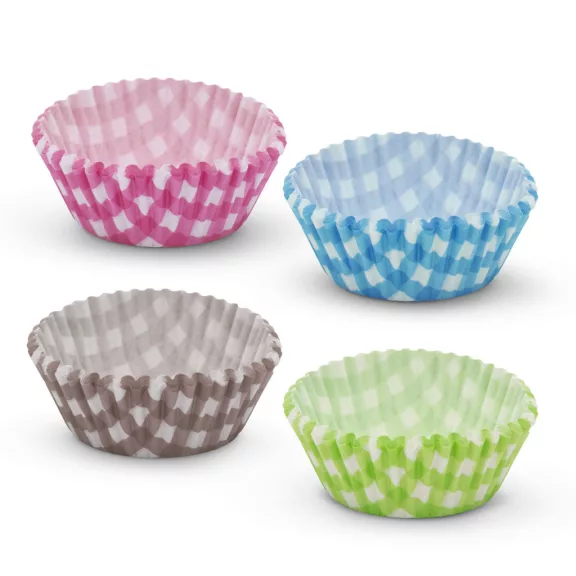 Muffin papír szett - kockás - 100 db / csomag Muffin papír szett - kockás - 100 db / csomag