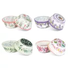 Muffin papír szett - tavaszi 100 db (25 x 4 szín) - 7 x 5 x 3,2 cm