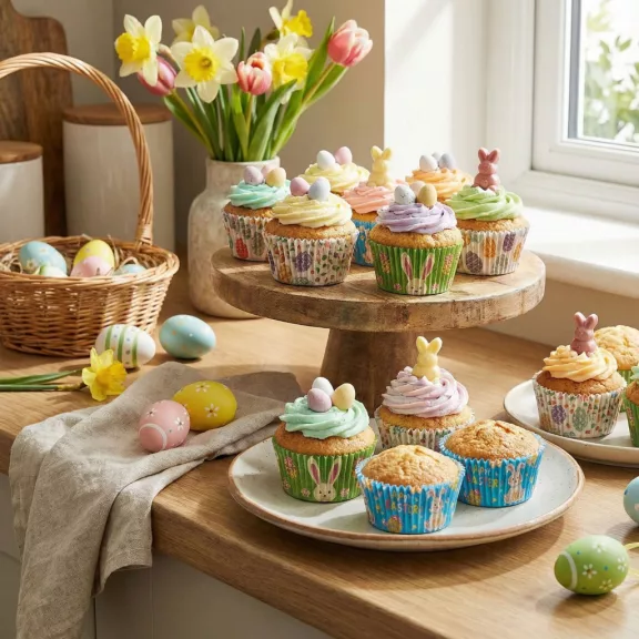 Muffin papír szett - húsvéti 100 db (25 x 4 szín) - 7 x 5 x 3,2 cm Muffin papír szett - húsvéti 100 db (25 x 4 szín) - 7 x 5 x 3,2 cm