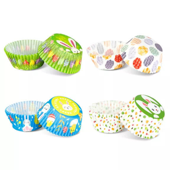 Muffin papír szett - húsvéti 100 db (25 x 4 szín) - 7 x 5 x 3,2 cm Muffin papír szett - húsvéti 100 db (25 x 4 szín) - 7 x 5 x 3,2 cm