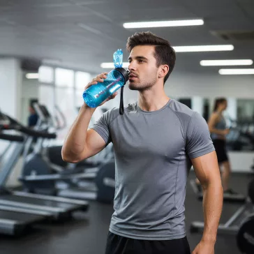 Sport kulacs - műanyag, átlátszó - 600 ml - 3 színben