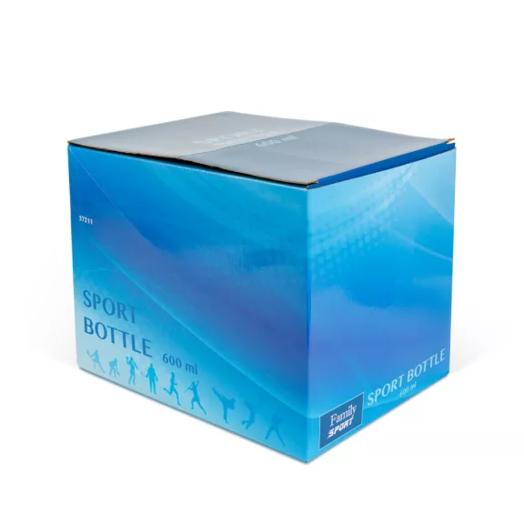 Sport kulacs - műanyag, átlátszó - 600 ml - 3 színben Sport kulacs - műanyag, átlátszó - 600 ml - 3 színben