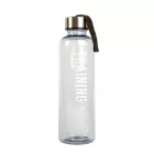 Sport kulacs - műanyag, átlátszó - 550 ml - 3 színben
