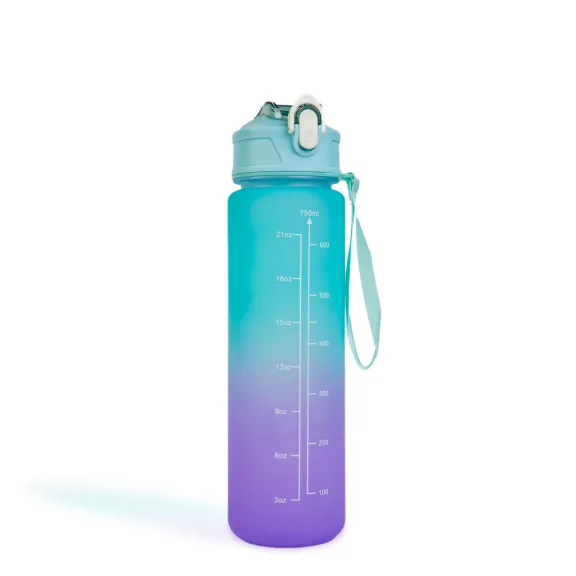 Sport kulacs - 750 ml - opálos - kék-lila színátmenetes Sport kulacs - 750 ml - opálos - kék-lila színátmenetes