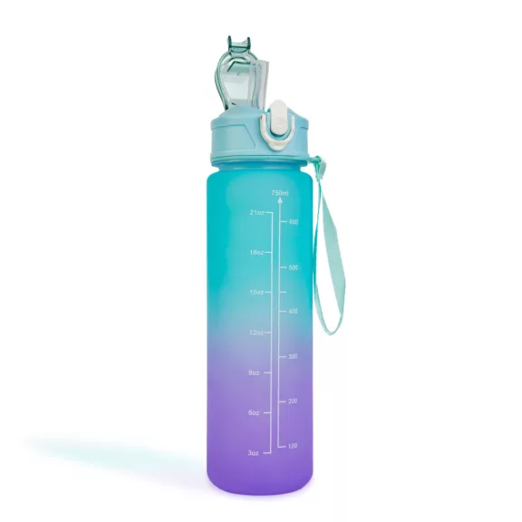 Sport kulacs - 750 ml - opálos - kék-lila színátmenetes Sport kulacs - 750 ml - opálos - kék-lila színátmenetes