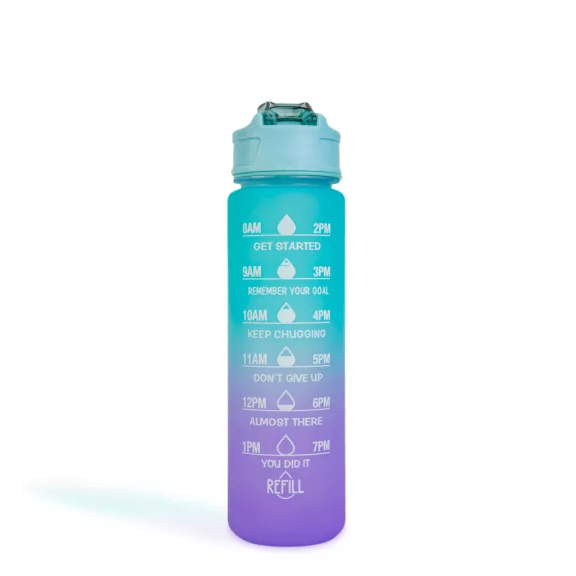 Sport kulacs - 750 ml - opálos - kék-lila színátmenetes Sport kulacs - 750 ml - opálos - kék-lila színátmenetes
