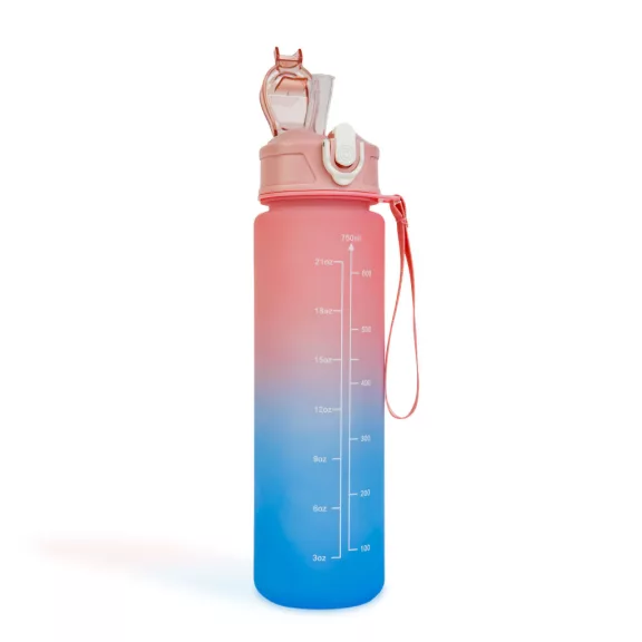 Sport kulacs - 750 ml - opálos - kék-lila színátmenetes Sport kulacs - 750 ml - opálos - kék-lila színátmenetes