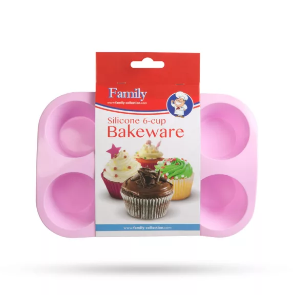 Szilikon muffinsütő-forma - 6 adagos Szilikon muffinsütő-forma - 6 adagos