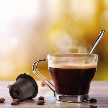 Újratölthető műanyag kávékapszula Nespresso géphez 5db 57368