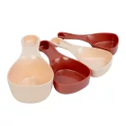 Mérőkanál szett - műanyag - 17 x 9,3 x 6 cm - 4 db / csomag