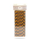 Papír szívószál - halloween - 197 x 6 mm - 25 db / csomag