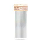 Papír szívószál - irizáló - 197 x 6 mm - 25 db / csomag