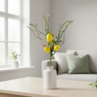 Húsvéti tojásfa ág - sárga - 28 x 16 cm