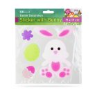 Húsvéti dekoráció - matrica - nyuszi - 19 x 19 cm