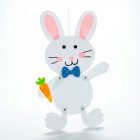 Húsvéti függő dekoráció - nyuszi, filc 