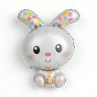 Húsvéti lufi - nyuszi - alumínium fólia - 78 cm