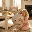 Húsvéti lufi - nyuszi - alumínium fólia - 78 cm