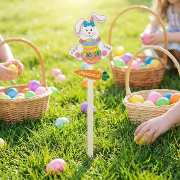 Húsvéti dekoráció - leszúrható nyuszi - 70 cm