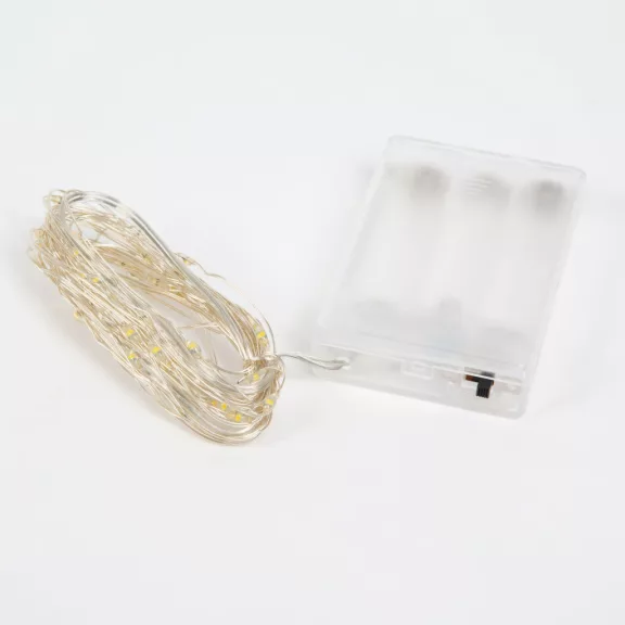LED fényfüzér - 5 m - 50 LED - multicolor - 3 x AA