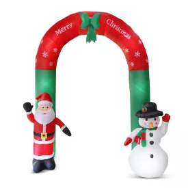   Felfújható karácsonyi kapu - 240 cm - IP44 - 9 LED - hálózati