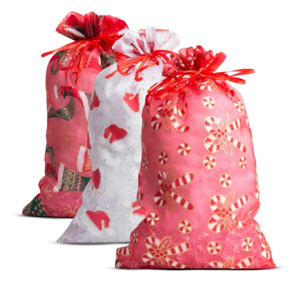 Organza ajándéktasak - 3 féle - 20 x 30 cm Organza ajándéktasak - 3 féle - 20 x 30 cm