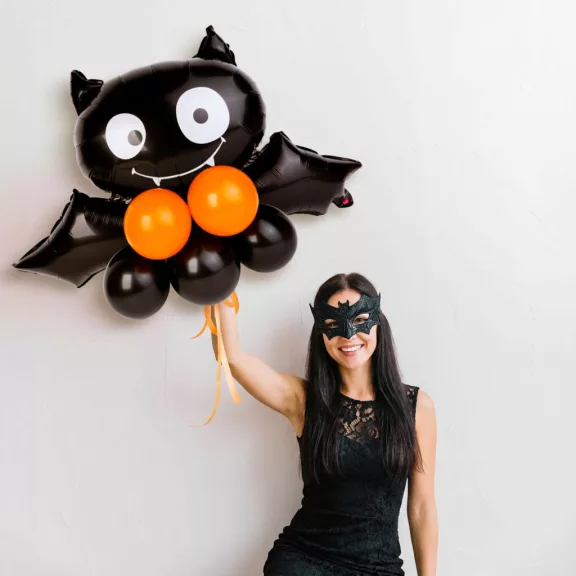 Halloween lufi - denevér - 10 db / csomag Halloween lufi - denevér - 10 db / csomag