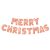 3D Karácsonyi "Merry Christmas" lufi - rozéarany 58081C
