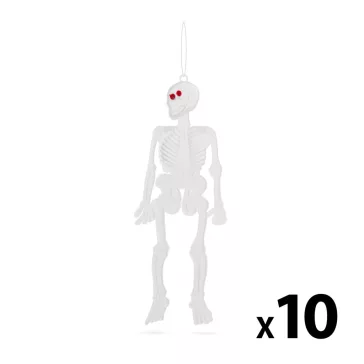   Foszforeszkáló csontváz szett - halloween-i dekoráció - 10 db / csomag
