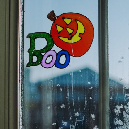Halloween-i ablakdekor - "Boo" tök 58107E