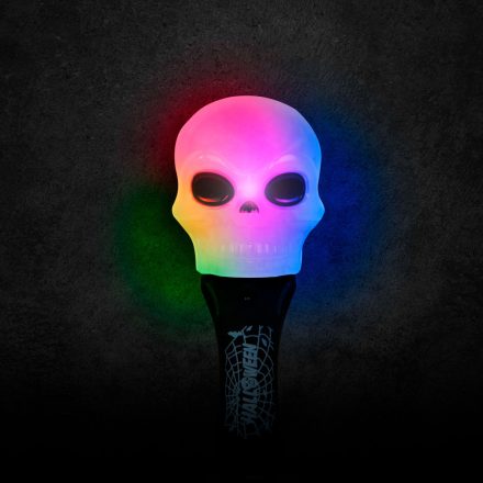 Halloween-i LED lámpa - koponya - elemes 58113C