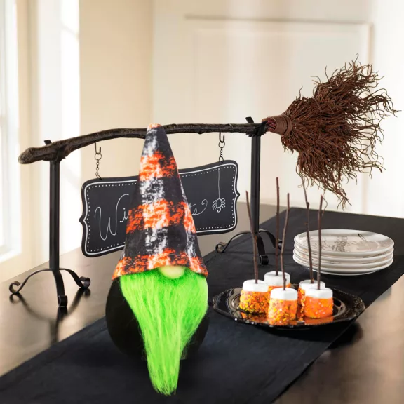 Halloween-i skandináv manó - 16 cm - zöld Halloween-i skandináv manó - 16 cm - zöld