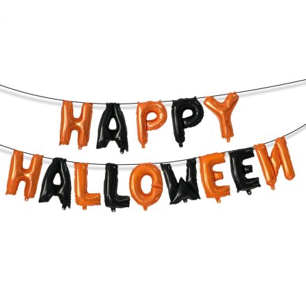 Halloween-i lufi szett - "Happy Halloween" felirat - rögzítő szalaggal