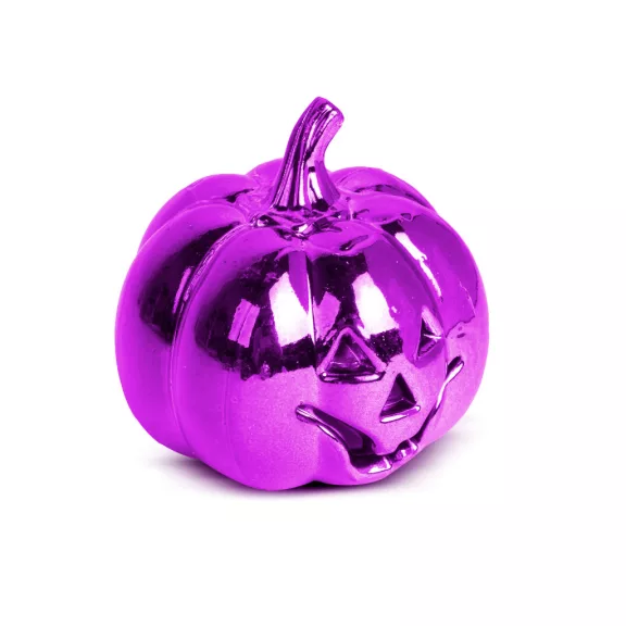 Halloween-i tök dekoráció - fényes - 6 cm - 3 szín / csomag Halloween-i tök dekoráció - fényes - 6 cm - 3 szín / csomag