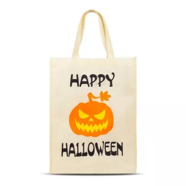   Halloween-i ajándéktáska - 30 x 40 cm - "Happy Halloween" tök