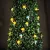Szolár LED fényfüzér - gomba - 2,4 m - 25 LED - melegfehér