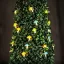 Szolár LED fényfüzér - gomba - 2,4 m - 25 LED - melegfehér