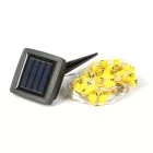 Szolár LED fényfüzér - méhecske - 2,4 m - 25 LED - melegfehér
