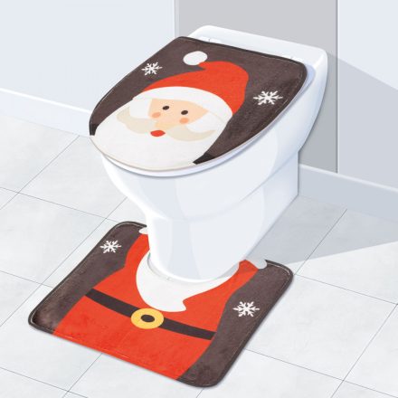 Karácsonyi WC ülőke dekor mikulás mintával 58281A